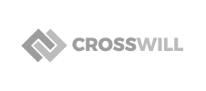 The words Cross Will in gray