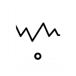A white illustrated monitor with black lines inside of the screen