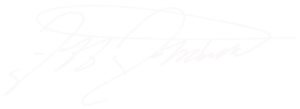 Jeff Johnson's signature in white ink