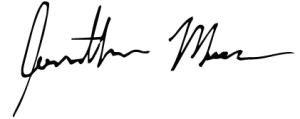 Jonathan Maser's signature in black ink