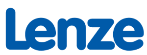 The word Lenze in blue lettering
