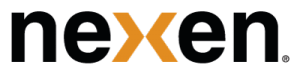 The word Nexen in black with the X in orange