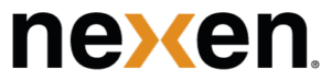 The word Nexen in black with the X in orange